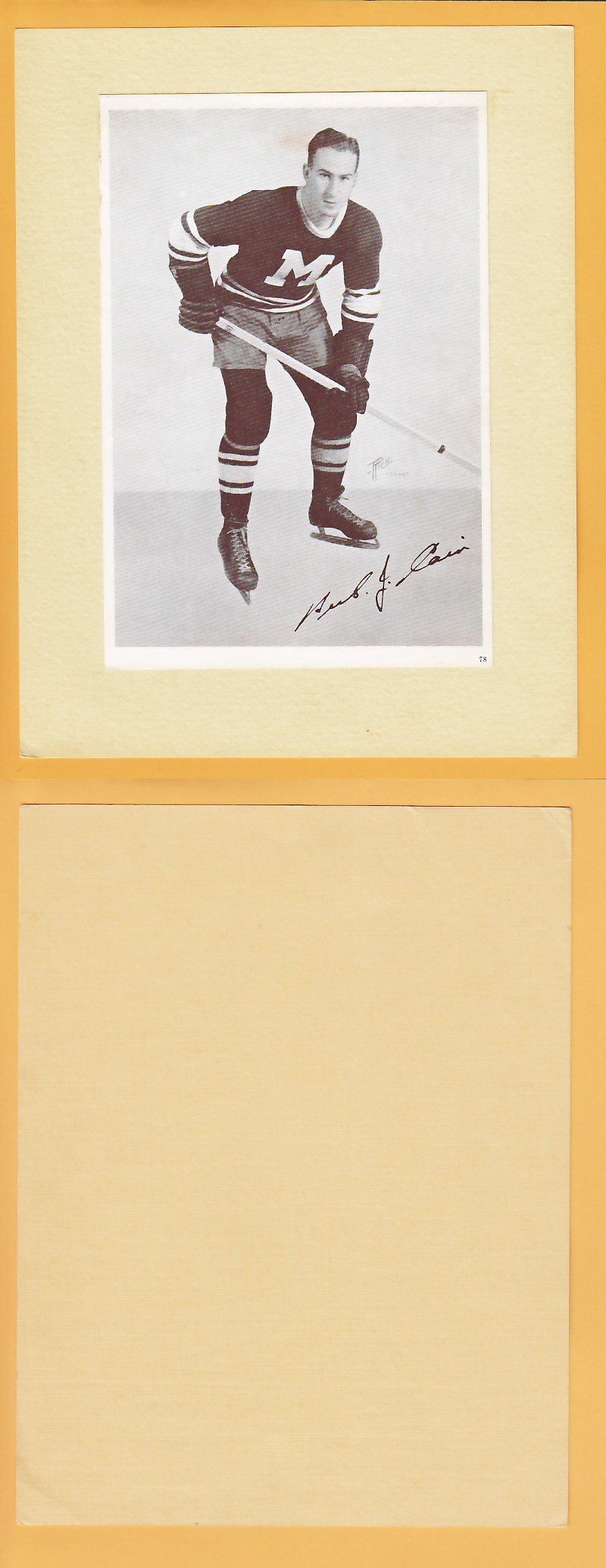 1935-40 CROWN BRAND PHOTO #78 HERBERT CAIN photo 1935-40 CROWN BRAND PHOTO #78 HERBERT CAIN photo